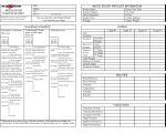 Model Rocket Flight Data Sheet