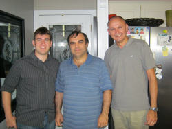 Australian Visitor with Blake on the left and Richard on the right Australian Visitor with Blake on the left and Richard on the right